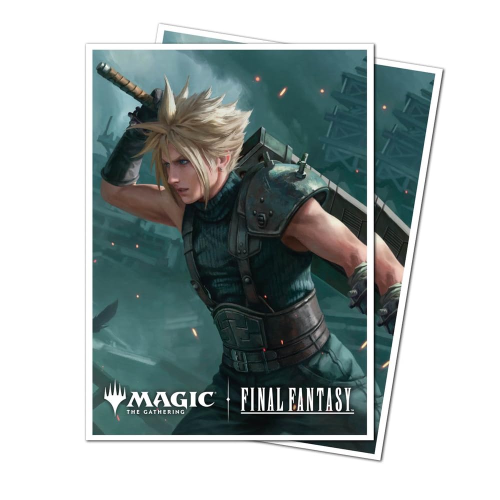 Ultra PRO Final Fantasy x Universes Beyond Cloud Ex-Soldier 105ct APEX Deck Protector Sleeves for MTG