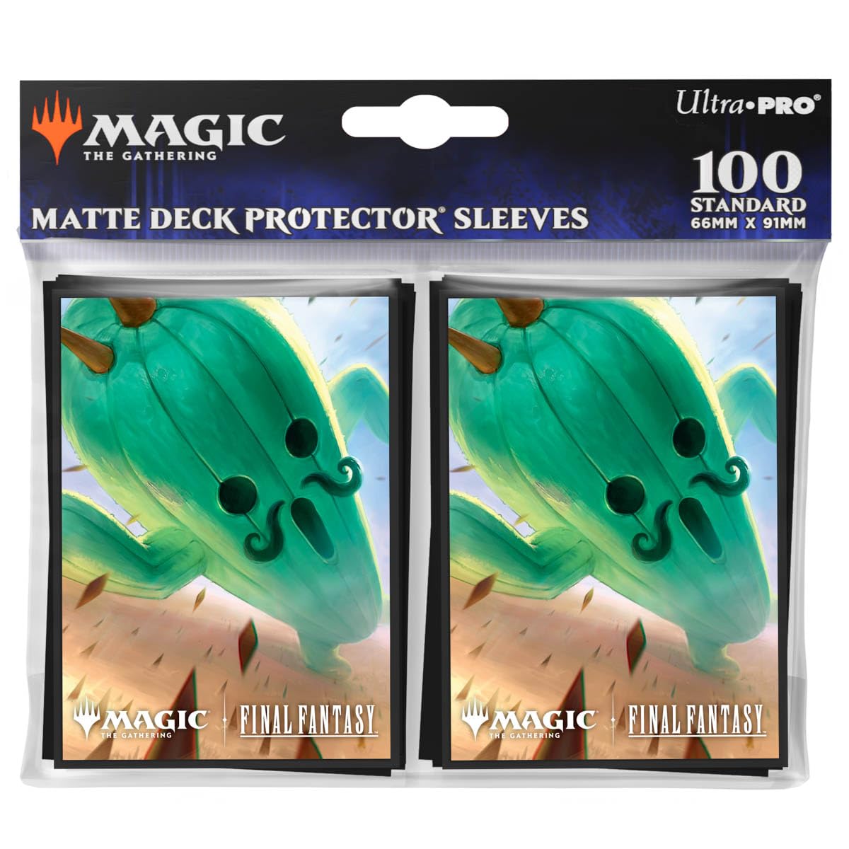 Ultra PRO Final Fantasy x Universes Beyond Cactuar 100ct Deck Protector Sleeves for Magic: The Gathering