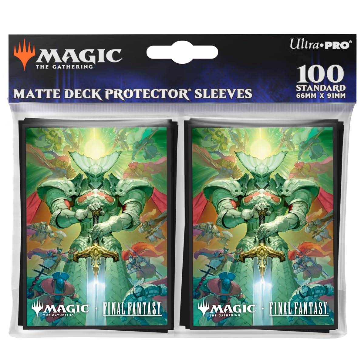 Ultra PRO Final Fantasy x Universes Beyond Knights of The Round 100ct Deck Protector Sleeves for MTG