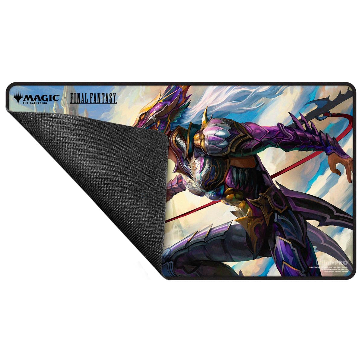 Ultra PRO Final Fantasy x Universes Beyond Kain Highwind Black Stitched Playmat for MTG
