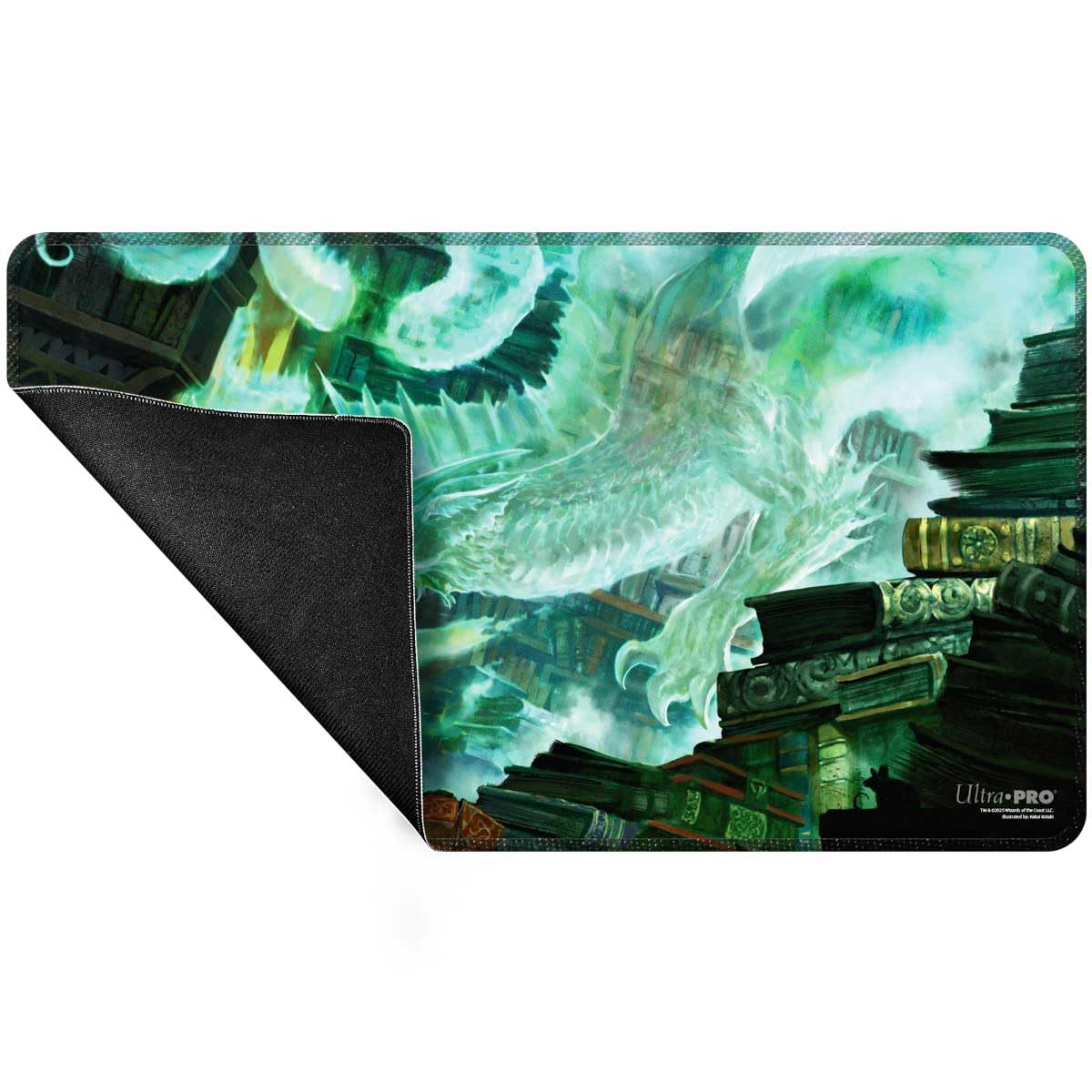 Ultra PRO Commander Series #5 Miirym Stitched Playmat – Three Color Wedge | MTG Desk Mat