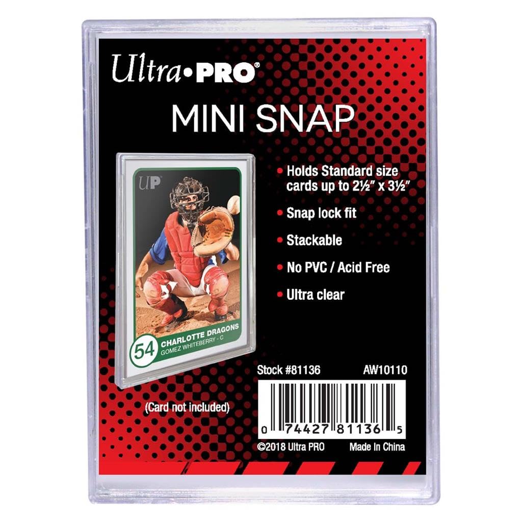 Ultra Pro Mini Snap Holders | PVC-Free Card Storage