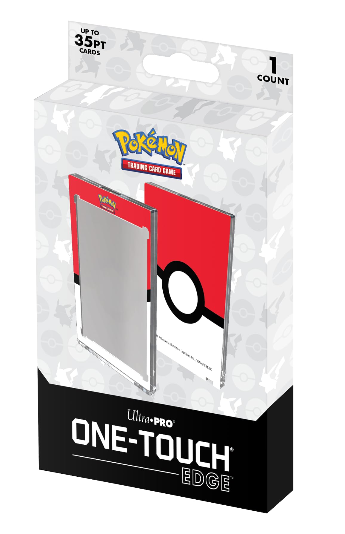 Ultra Pro ONE-TOUCH Edge Poké Ball Card Holder – 35pt Magnetic Display Case