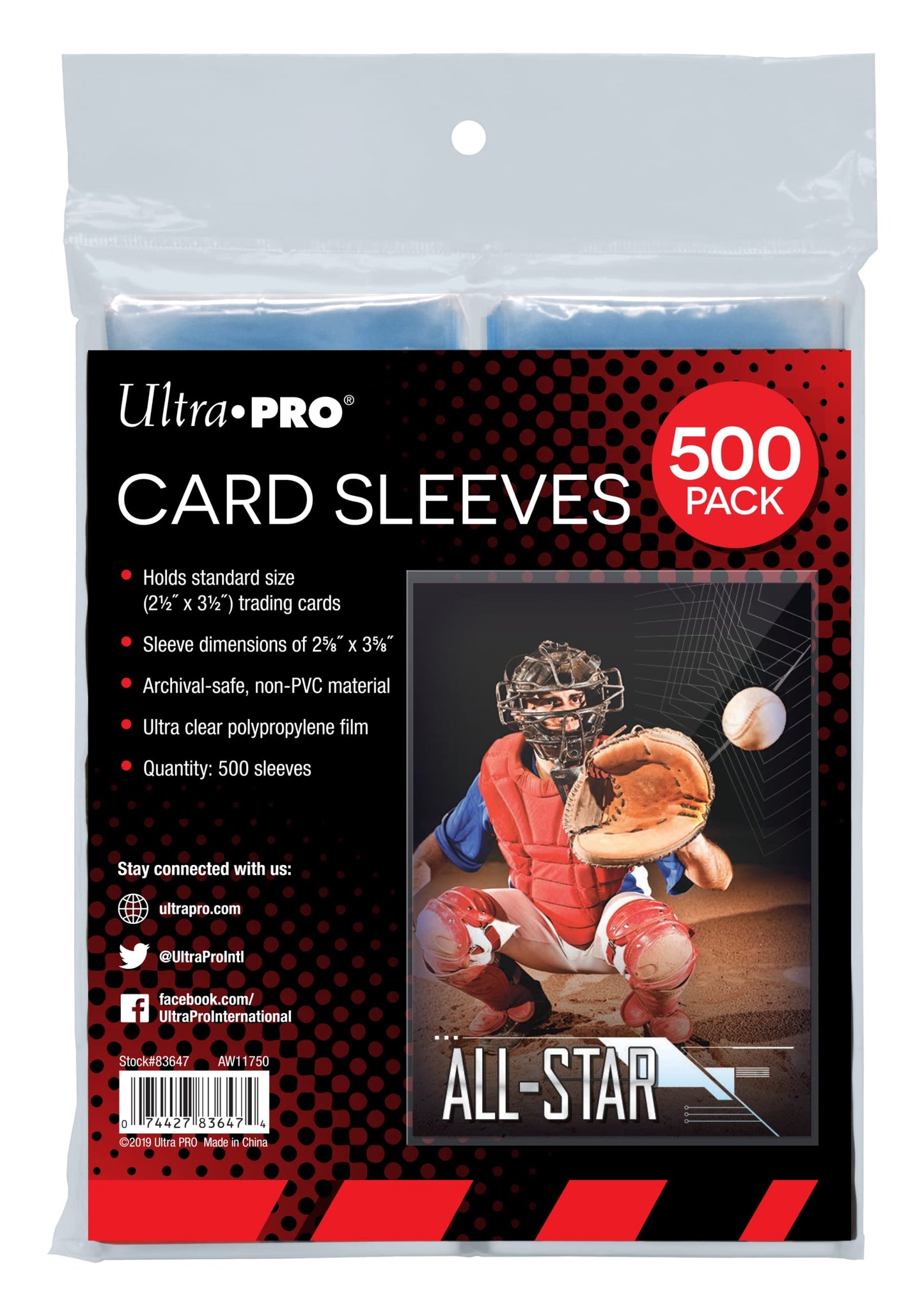Ultra PRO Penny Sleeves Clear Card Sleeves – 2.5 x 3.5 Standard Size, 500 Count Pack