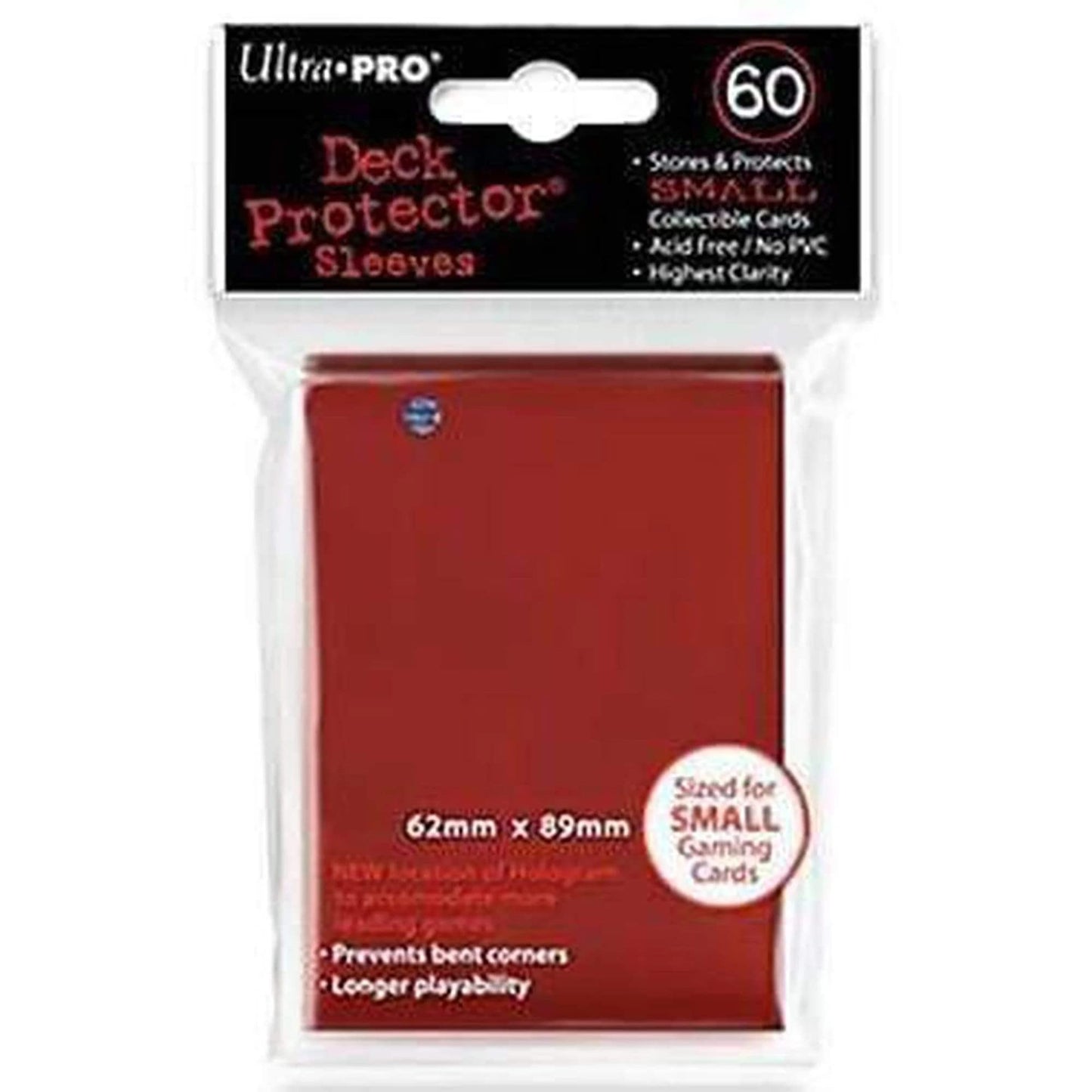 Ultra Pro Small PRO-Matte Red Deck Protector Sleeves – 60 ct (Yu-Gi-Oh, Cardfight Vanguard)