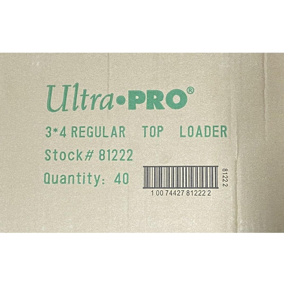 Ultra Pro Regular Series 3x4 Toploaders – Case of 1000 (40 Packs of 25)
