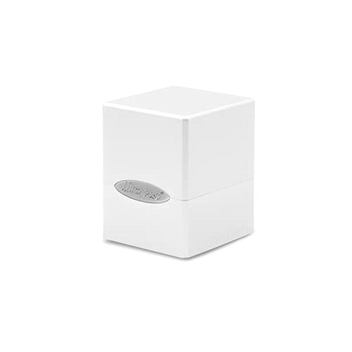 Ultra PRO Satin Cube Deck Box Arctic White — Secure, Durable Storage for 100+ Cards