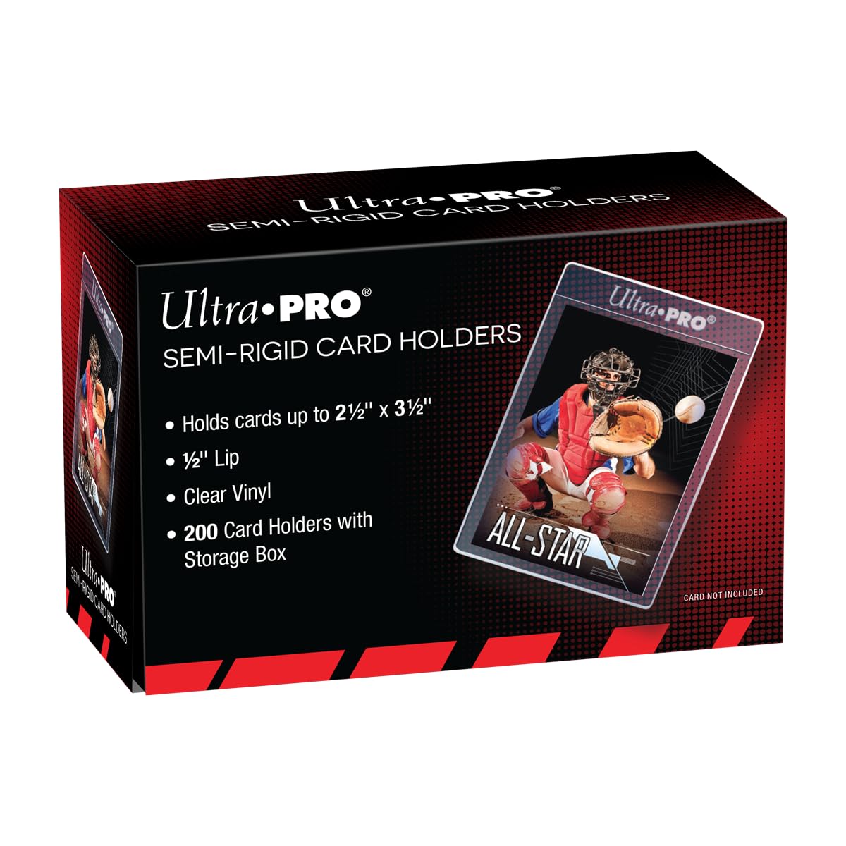 Ultra Pro Semi-Rigid 1/2-Inch Lip Sleeves – 200 Count Card Protectors