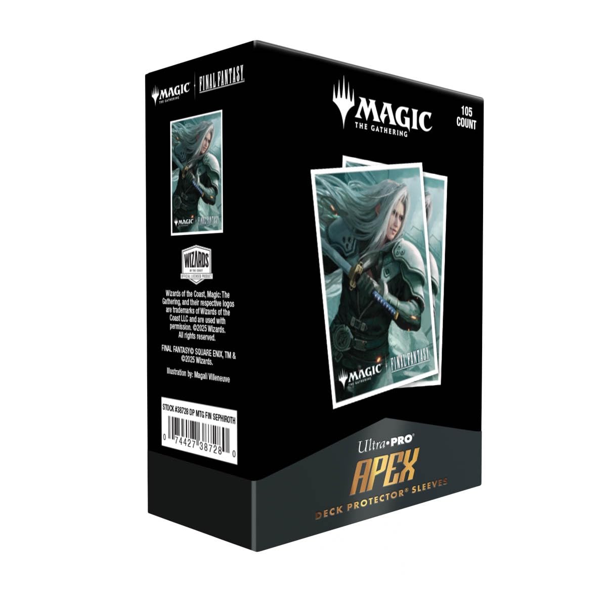 Ultra PRO Final Fantasy x Universes Beyond Sephiroth APEX 105ct Deck Protector Sleeves for MTG