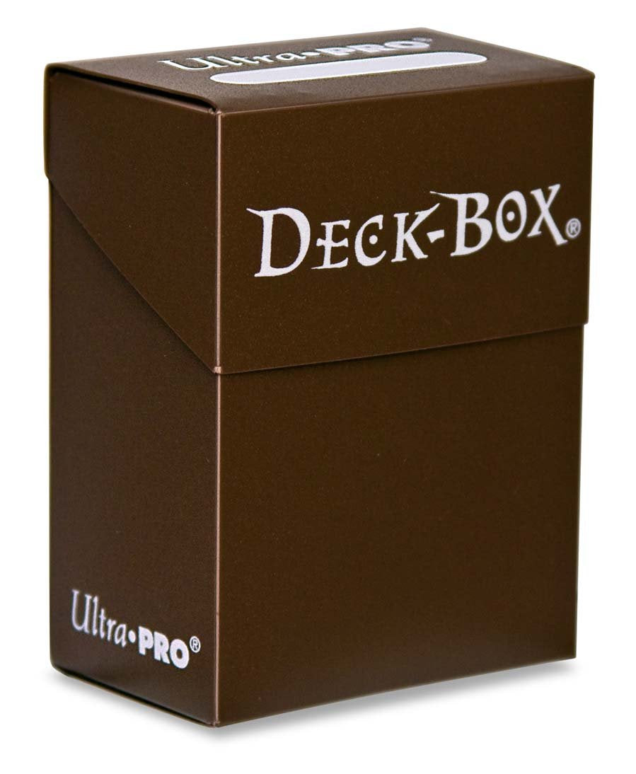 Ultra PRO Standard Deck Box Brown – 80 Cards – Archival Safe Card Storage