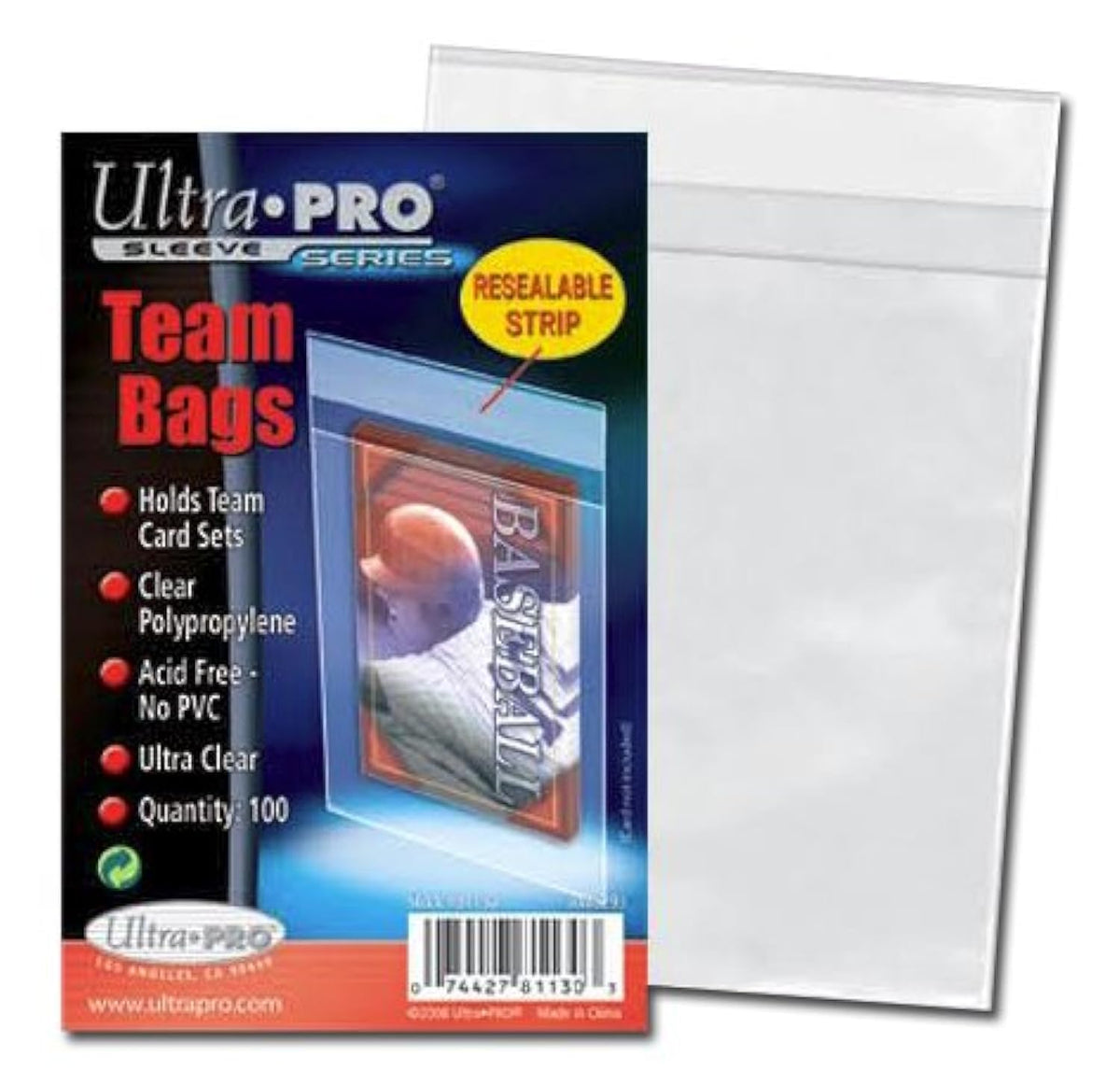 Ultra Pro 400 Team Set Bags – 4 Packs of 100 | Standard Size, Archival-Grade, Resealable