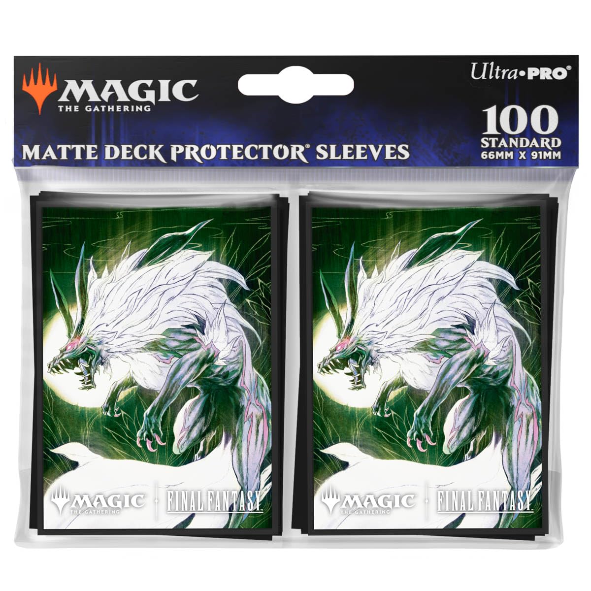 Ultra PRO Final Fantasy x Universes Beyond Summon Fenrir 100ct Deck Protector Sleeves for Magic: The Gathering | MTG Accessories