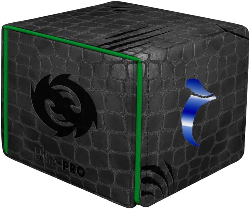 Ultra Pro Tarkir Dragonstorm Teval Arbiter of Virtue Premium Alcove Edge Deck Box | Dragon Scale Leatherette MTG Storage