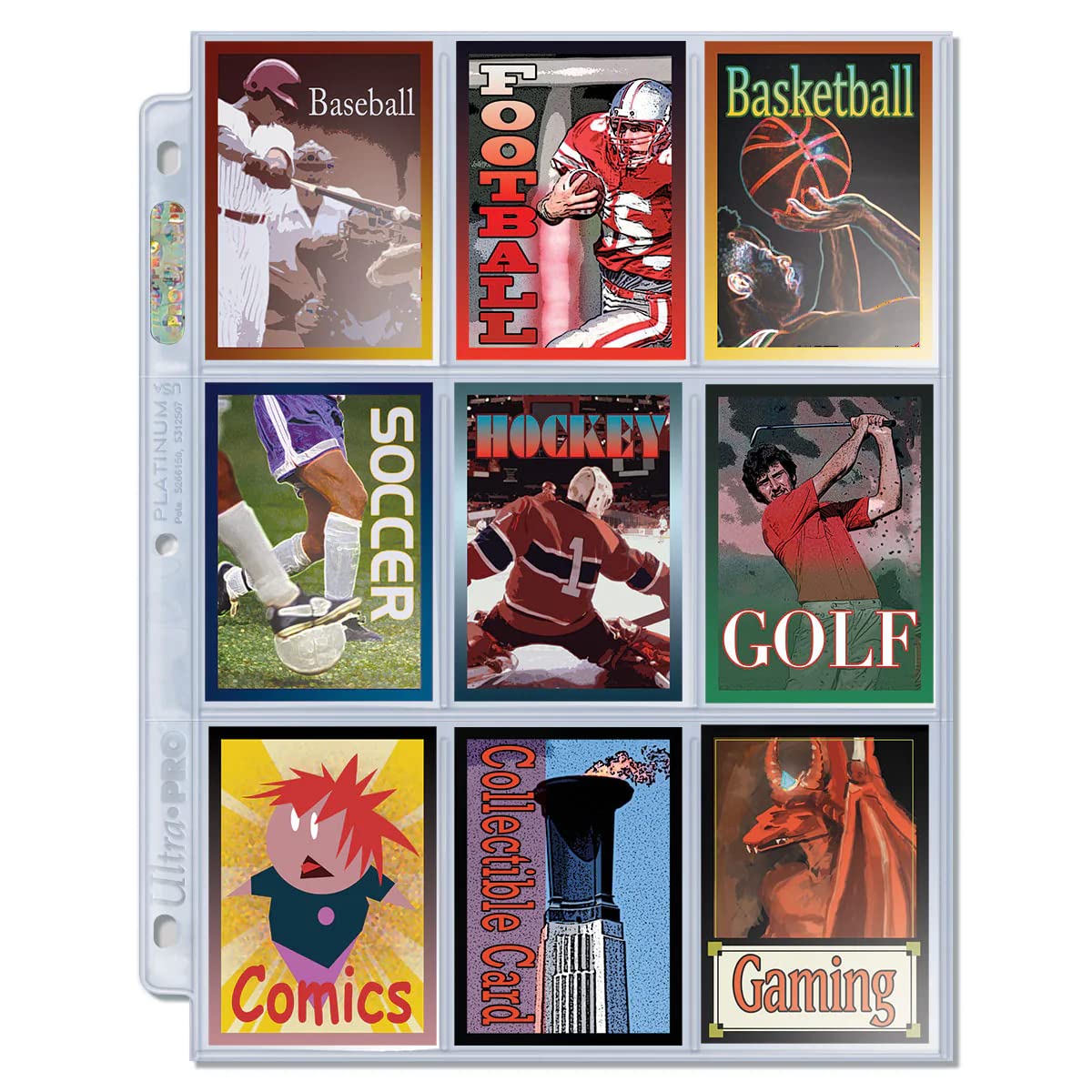 Ultra Pro 9-Pocket Pages Platinum Series – 100 Card Sleeves for Trading Cards, Baseball & Pokemon