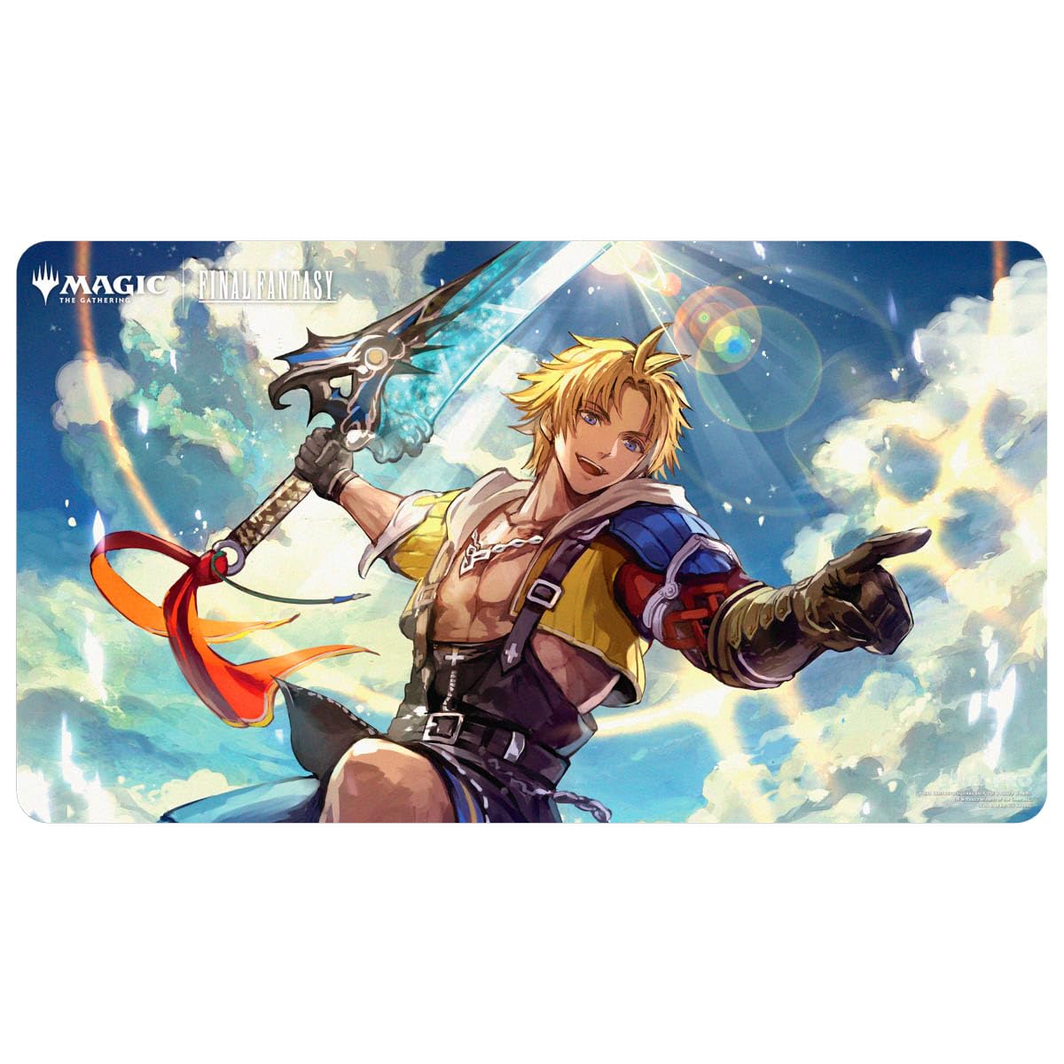 Ultra PRO Final Fantasy x Universes Beyond Tidus Commander Playmat for MTG – Desk Mat
