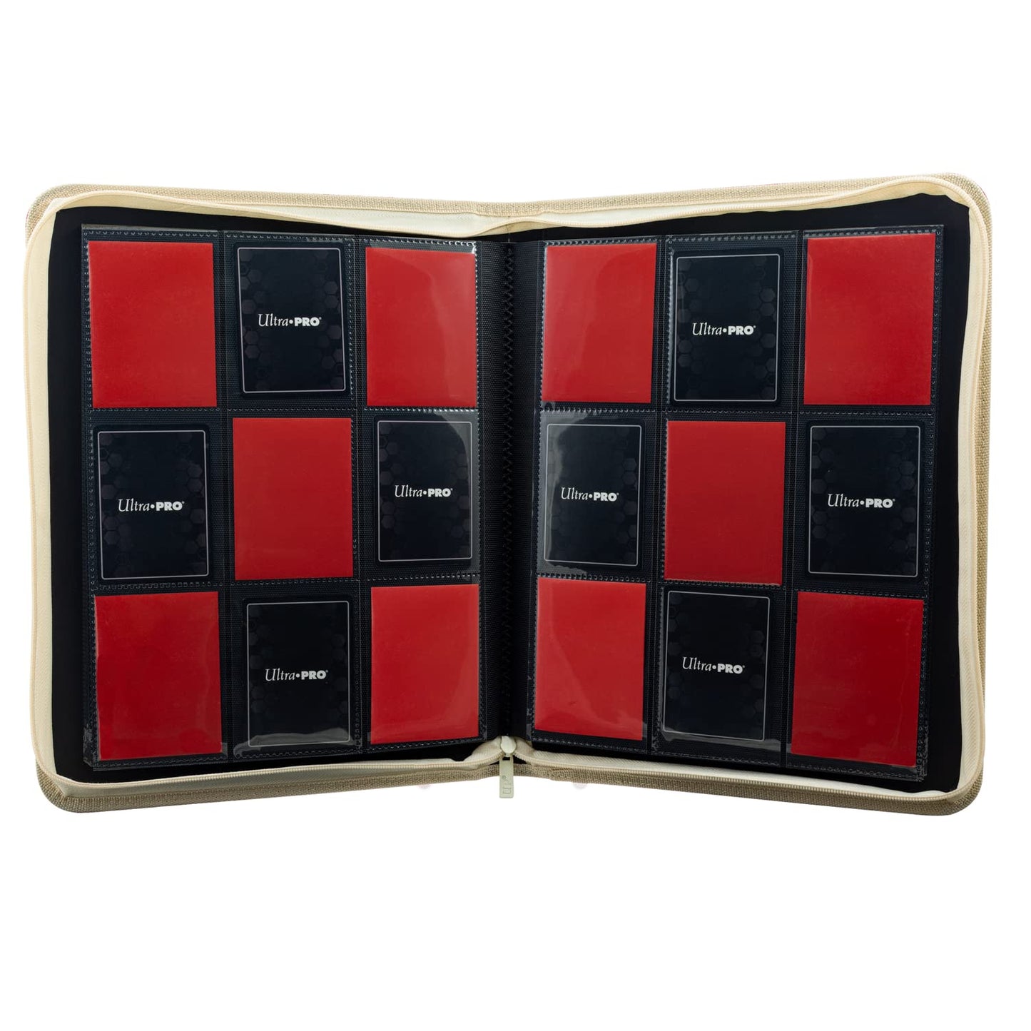 Ultra Pro ULP15934 9-Pocket Deluxe Pro-Binder — Vivid Red Card Storage