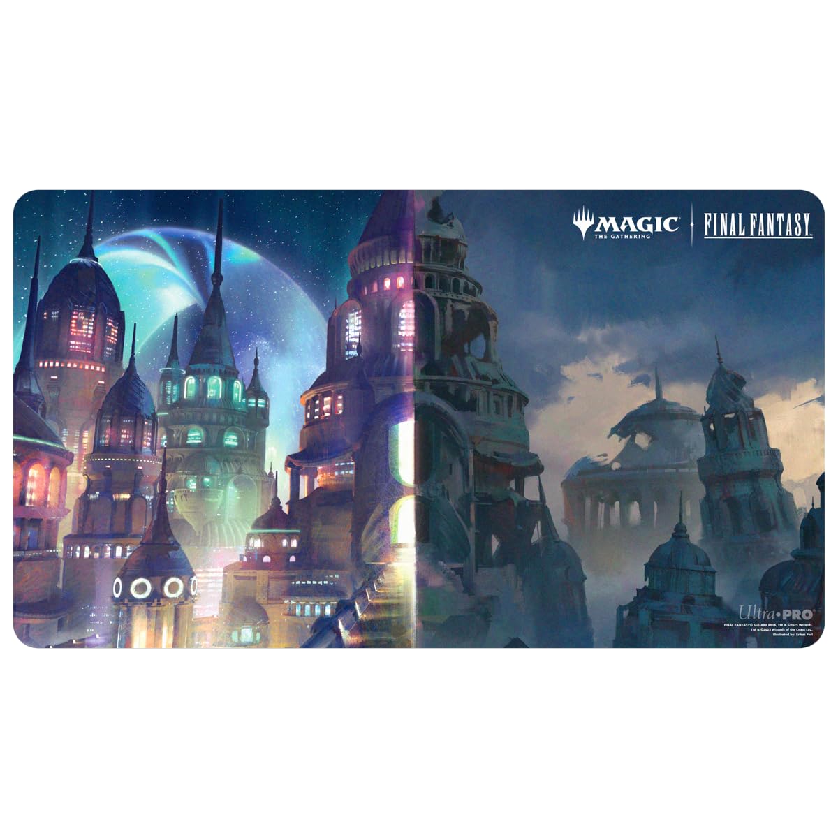 Ultra PRO Final Fantasy x Universes Beyond Zanarkand Ancient Metropolis Playmat for Magic: The Gathering | Card Game Playmat, Final Fantasy Collectibles, Desk Mat Mousepad