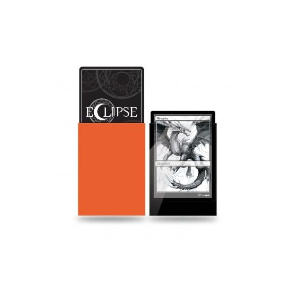 Ultra Pro Eclipse Gloss Standard Sleeves 100 Pack – Pumpkin Orange | BoardGame E-15607