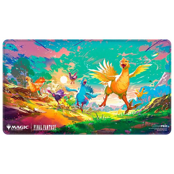 Ultra Pro MTG Universes Beyond: Final Fantasy Chocobos Holofoil Playmat | UltraPro