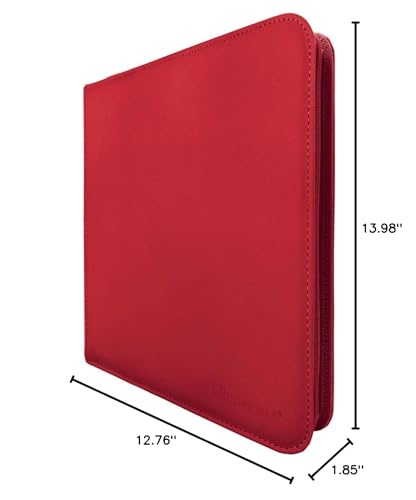 Ultra PRO 12-Pocket Zippered PRO Binder - Red, M (E-15743)