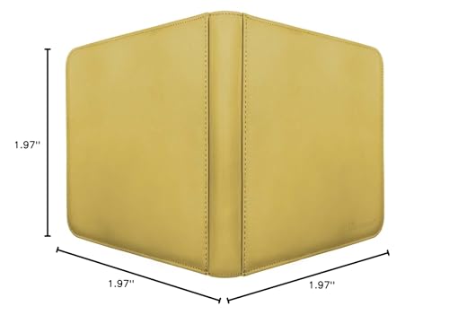 Ultra Pro UP 12-Pocket Zippered PRO Binder – Yellow | Lightweight & Durable Organizer for Kids