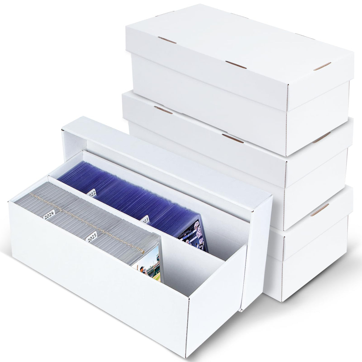 ULTRGEE 4 Pack Card Storage Box – Holds 320 Top Loaders & 88 One Touch Cards