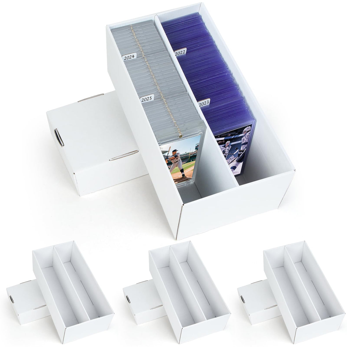 ULTRGEE 4 Pack Card Storage Box – Holds 320 Top Loaders & 88 One Touch Cards