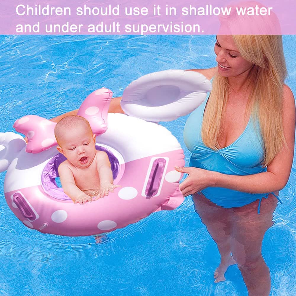 Umbresen Baby Swimming Float with Bowknot Mouse – Toddler Pool Float 8–48 Months
