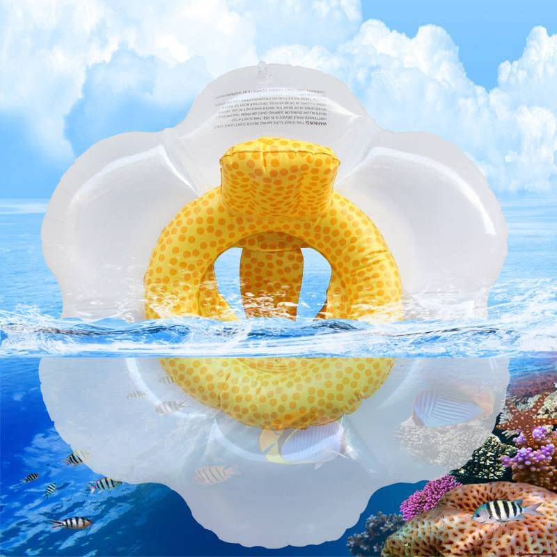 Umbresen Baby Swimming Float – Cute Flower Ring with Seat & Handle, 8–48 Months, Up to 44 lb