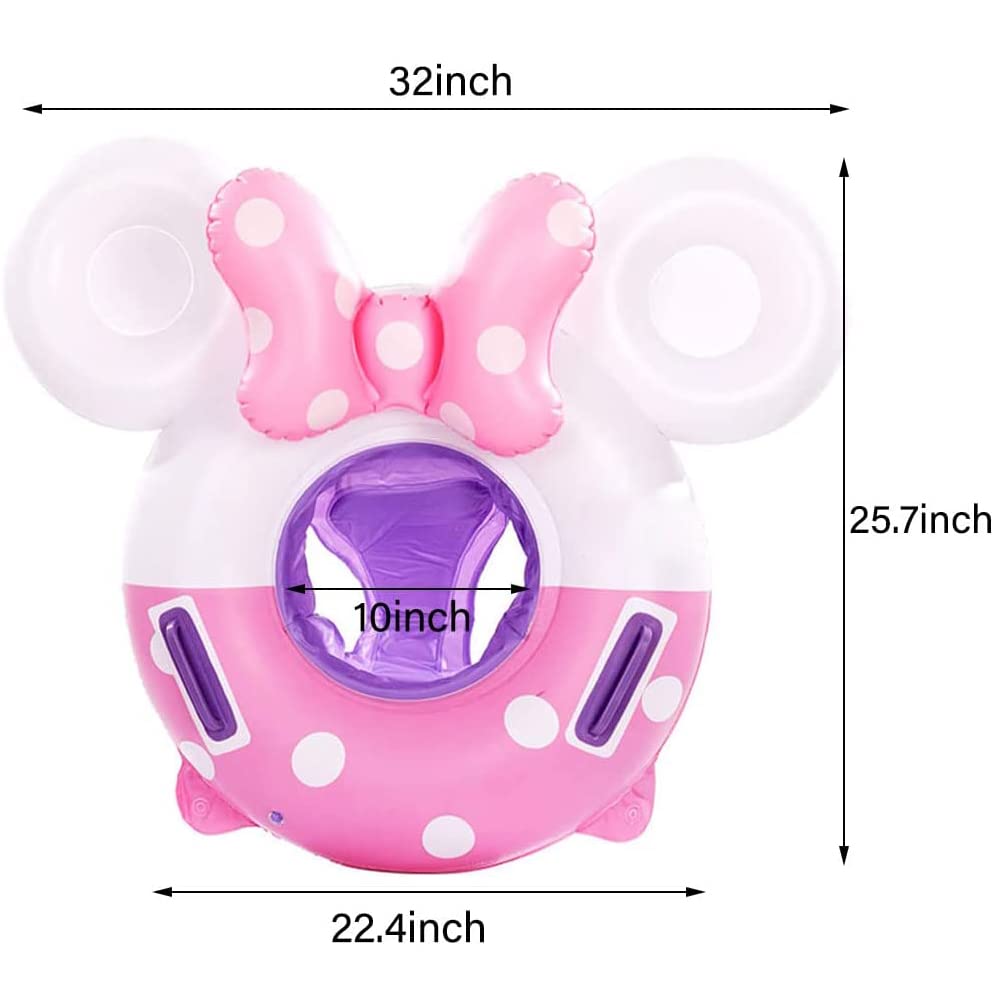 Umbresen Baby Swimming Float with Bowknot Mouse – Toddler Pool Float 8–48 Months