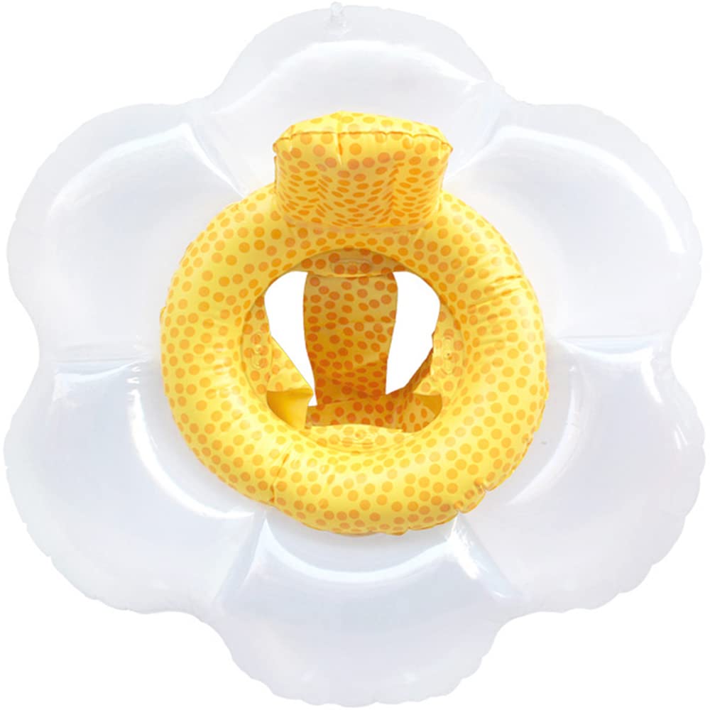 Umbresen Baby Swimming Float – Cute Flower Ring with Seat & Handle, 8–48 Months, Up to 44 lb