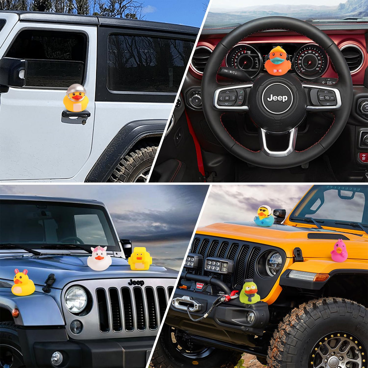 Umbresen Rubber Ducks Bulk (25) – Assorted Jeep Ducking Bath Toys for Pool, Party Favors & Gifts