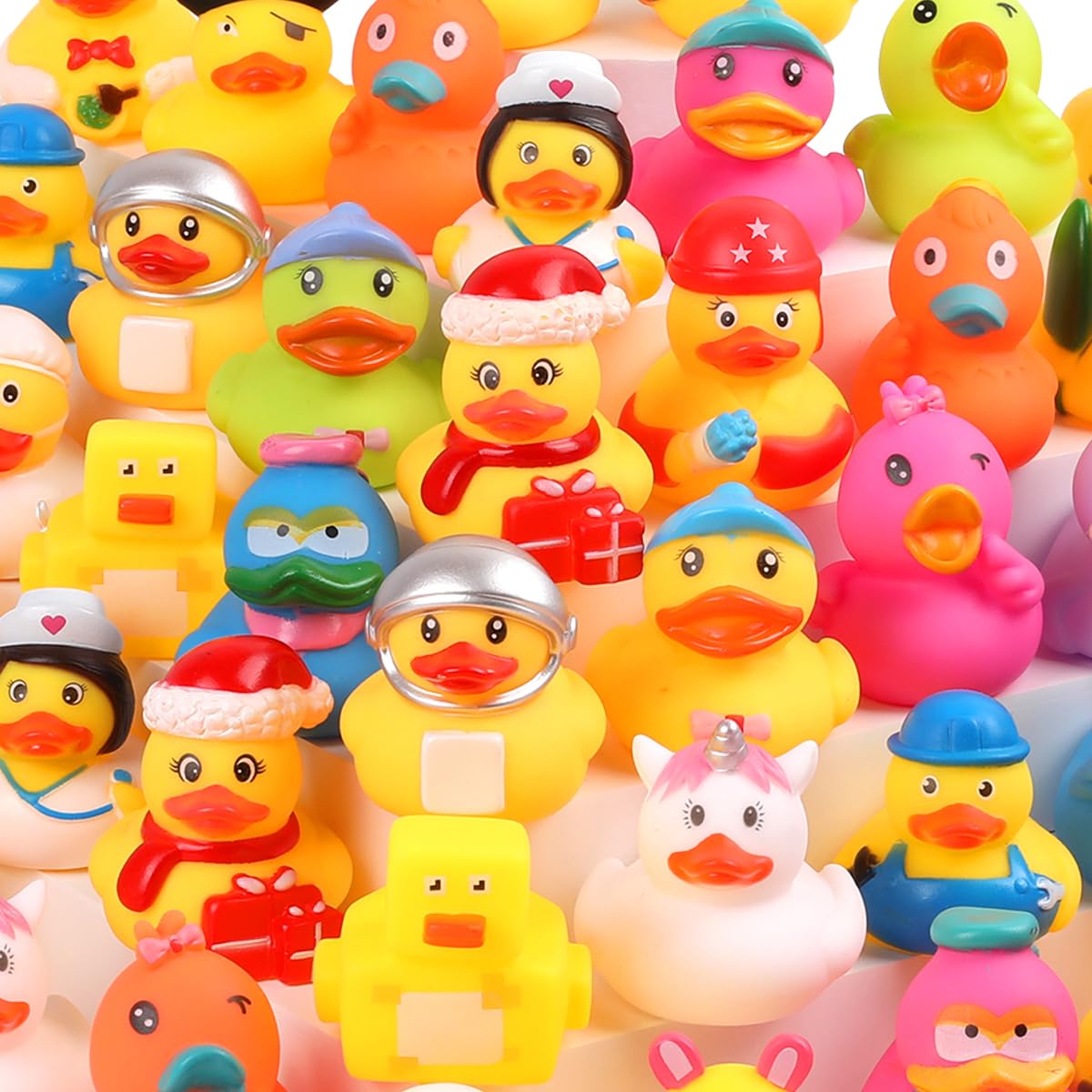 Umbresen Rubber Ducks Bulk (25) – Assorted Jeep Ducking Bath Toys for Pool, Party Favors & Gifts