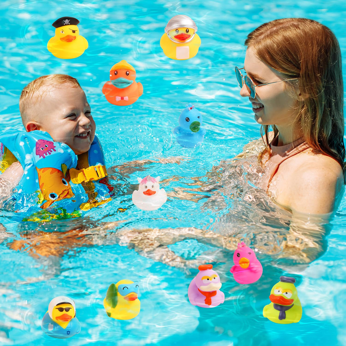 Umbresen Rubber Ducks Bulk (25) – Assorted Jeep Ducking Bath Toys for Pool, Party Favors & Gifts