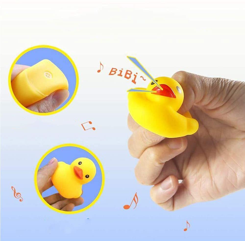 umbresen Yellow Rubber Ducks Bath Toys – 12pcs Preschool Bath Set