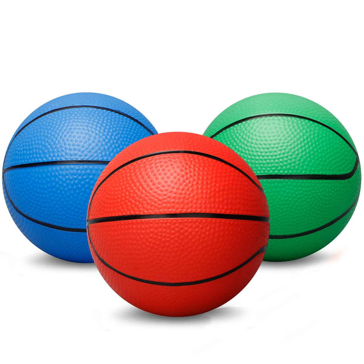 Umnodobn 5-Inch Foam Mini Basketballs — Indoor Safe, No-Inflation (3 Pack)