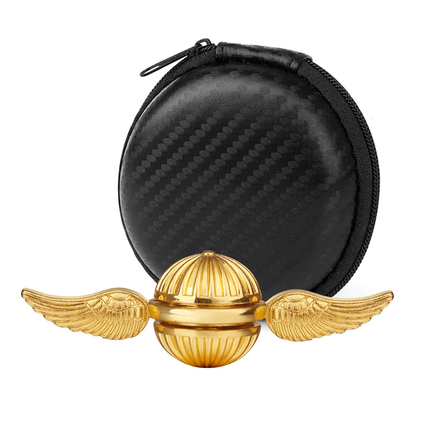 Umnodobn Gold Orb Fidget Spinner – Retro Aluminum Spinner for Focus & Stress Relief