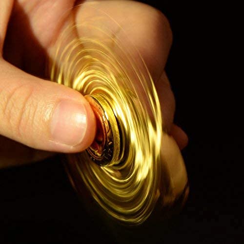 Umnodobn Gold Sphere Fidget Spinner – Premium Metal Orb Desk Toy