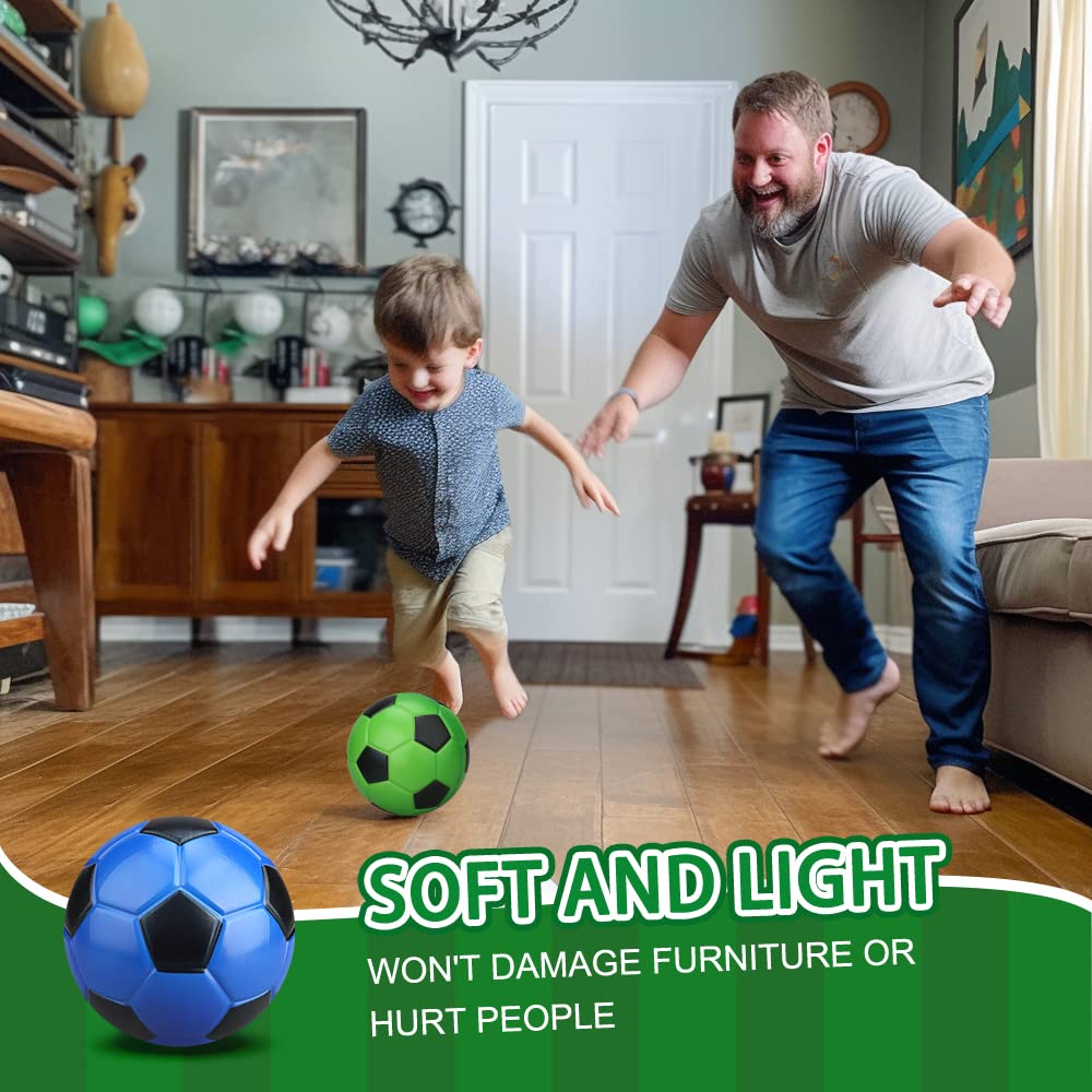Umnodobn 5-Inch Foam Mini Soccer Balls — Soft, No-Inflation Indoor Play for Kids & Adults