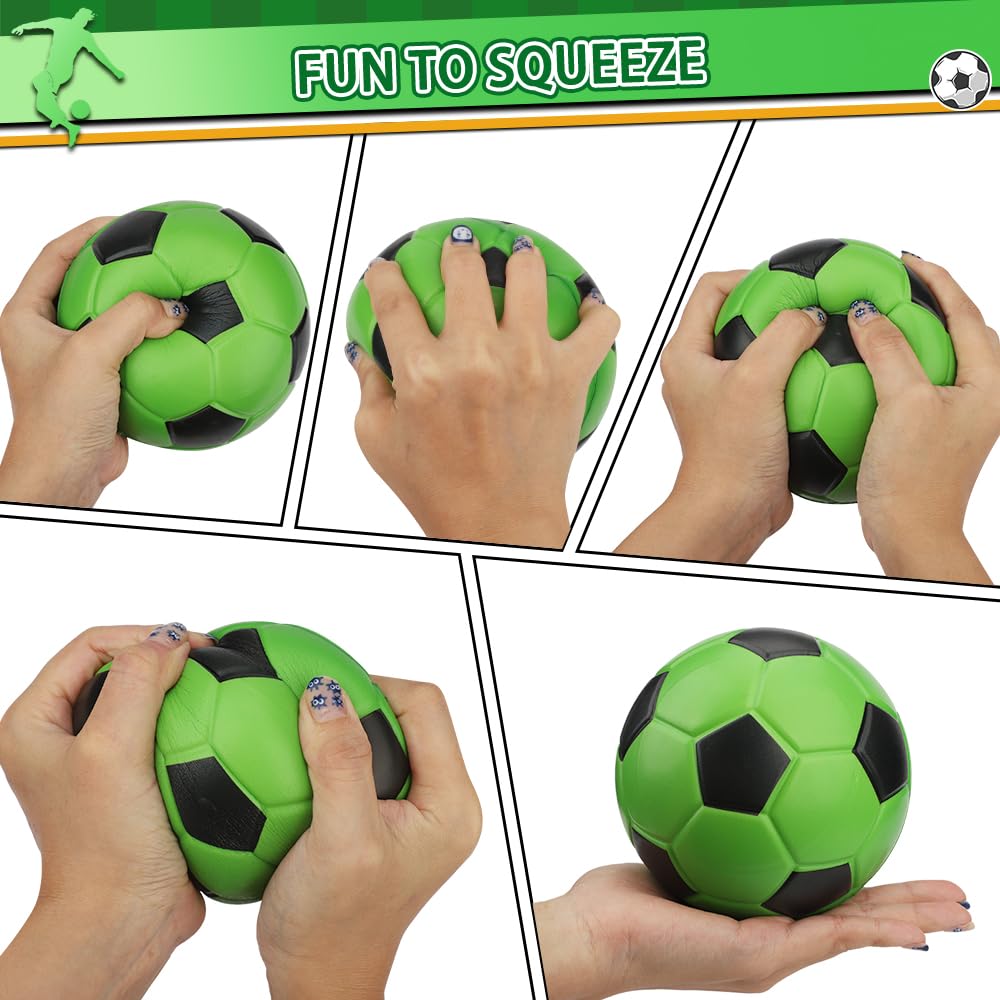 Umnodobn 5-Inch Foam Mini Soccer Balls — Soft, No-Inflation Indoor Play for Kids & Adults