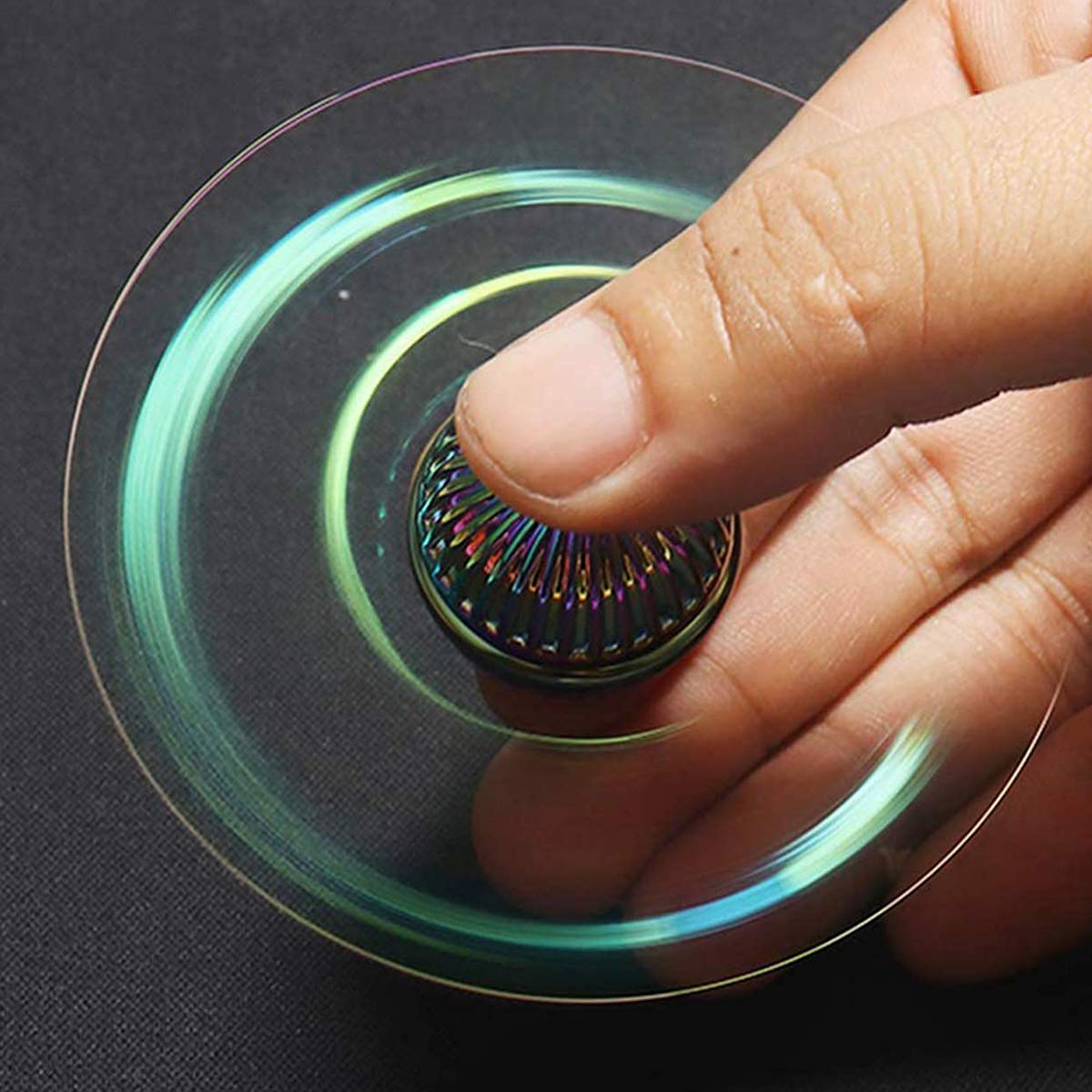 Umnodobn Rainbow Magic Orb Fidget Spinner – Stress Relief Toy for Adults & Kids