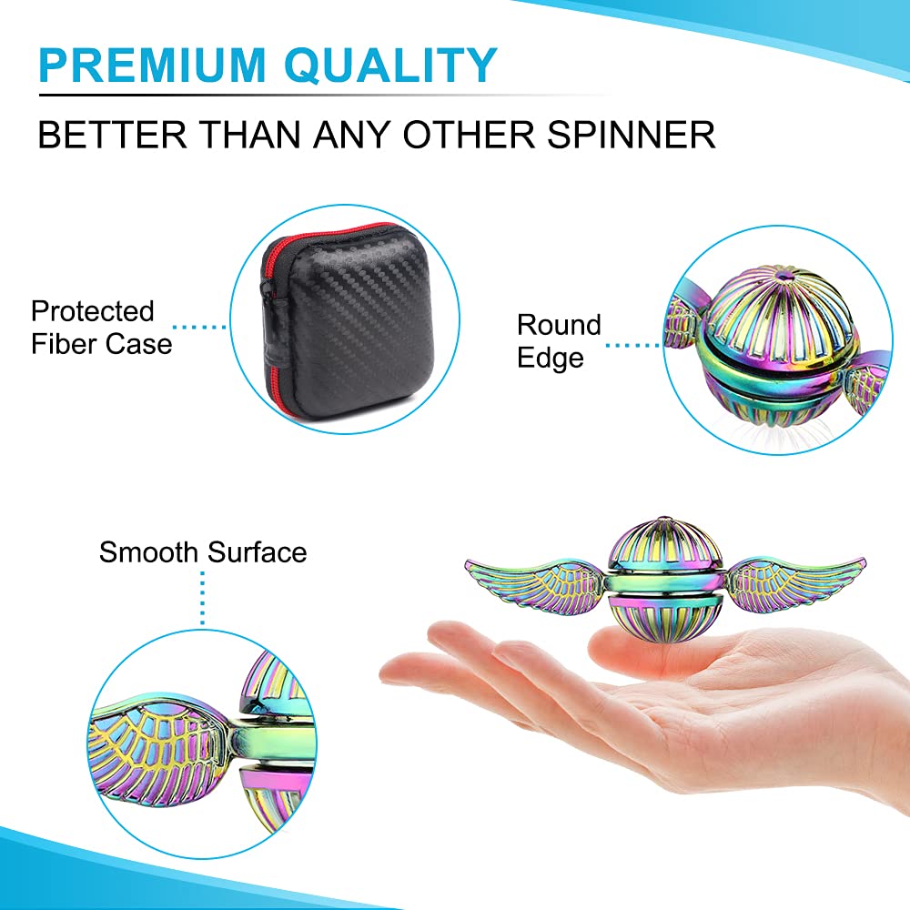 Umnodobn Rainbow Magic Orb Fidget Spinner – Stress Relief Toy for Adults & Kids
