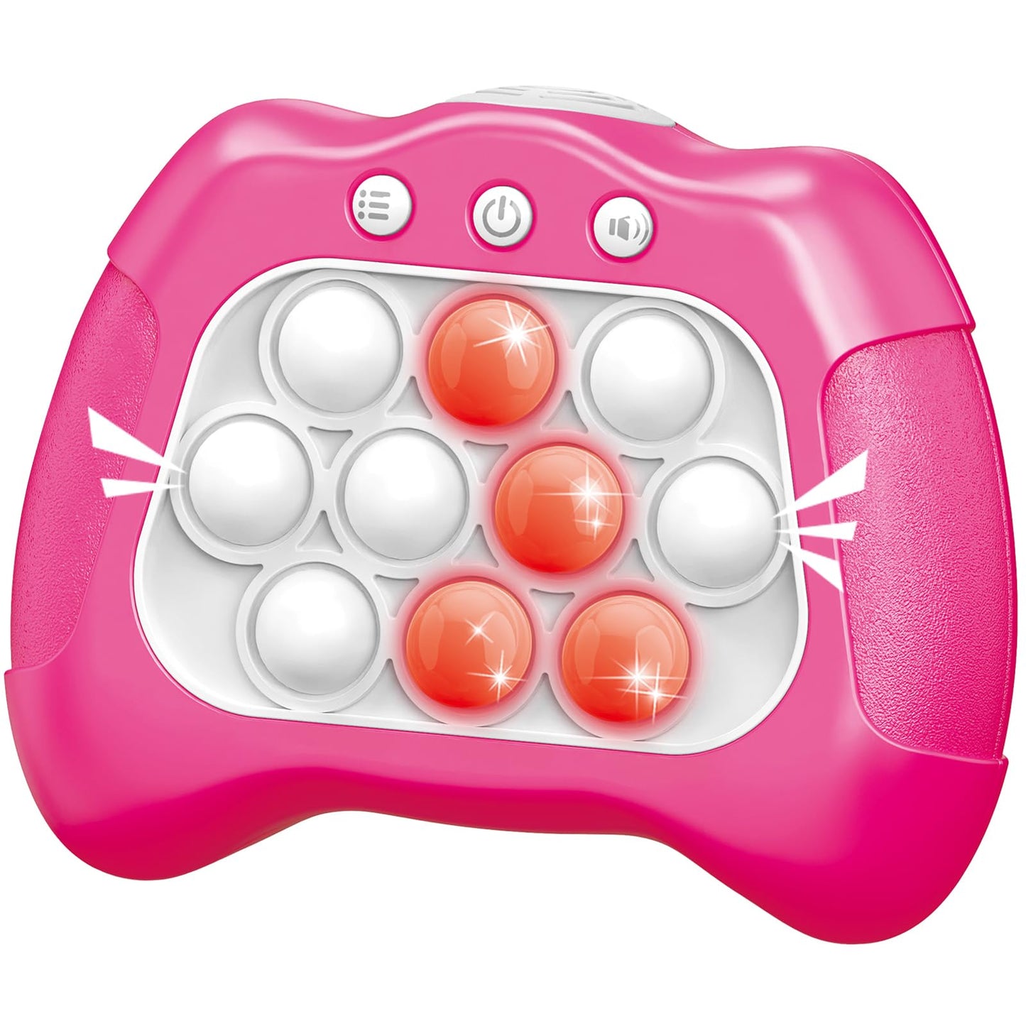UMQYYMKO Pop Push Game Toy – Light-Up Fidget for Kids Aged 3–12 (Pink)