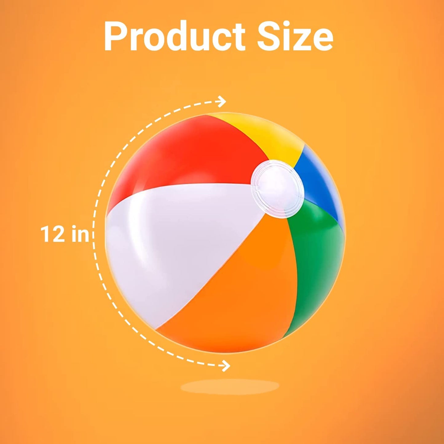 UMUACCAN Beach Ball 12 Pack - 12'' Inflatable Beach Balls for Kids | Pool & Beach Toys, Hawaiian Theme Party Favors