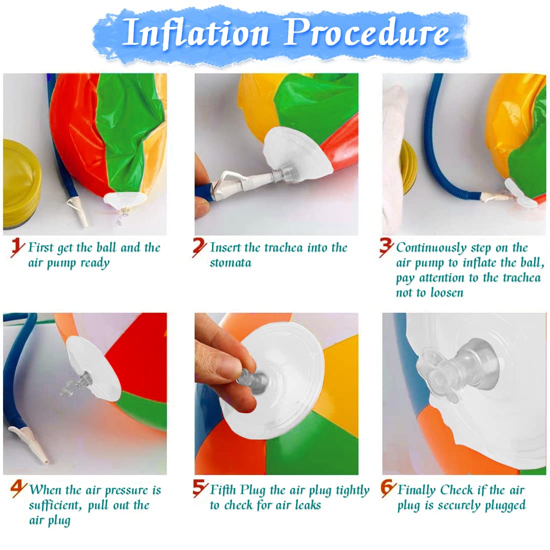 UMUACCAN Beach Balls 12 Pack – 12-Inch Inflatable Pool Toys for Kids