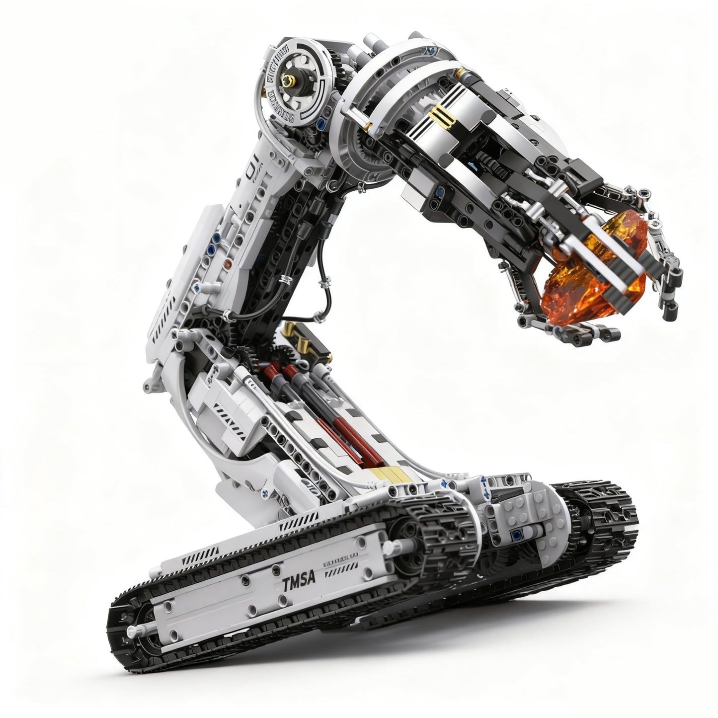 UNCLE BRICK Technical Tracked Robot Arm Kit – 1468 Pieces, Remote & App Controlled STEM Toy (Ages 8-14+)