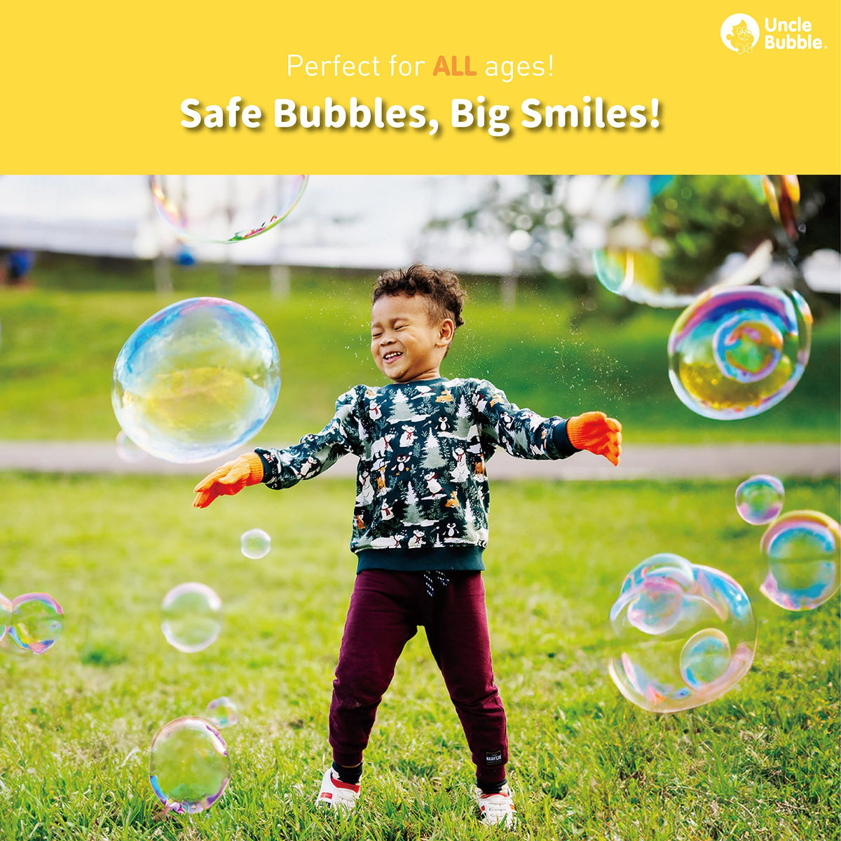 Uncle Bubble Concentrated Bubble Solution – Dilute to 6L for Giant & Regular Bubbles