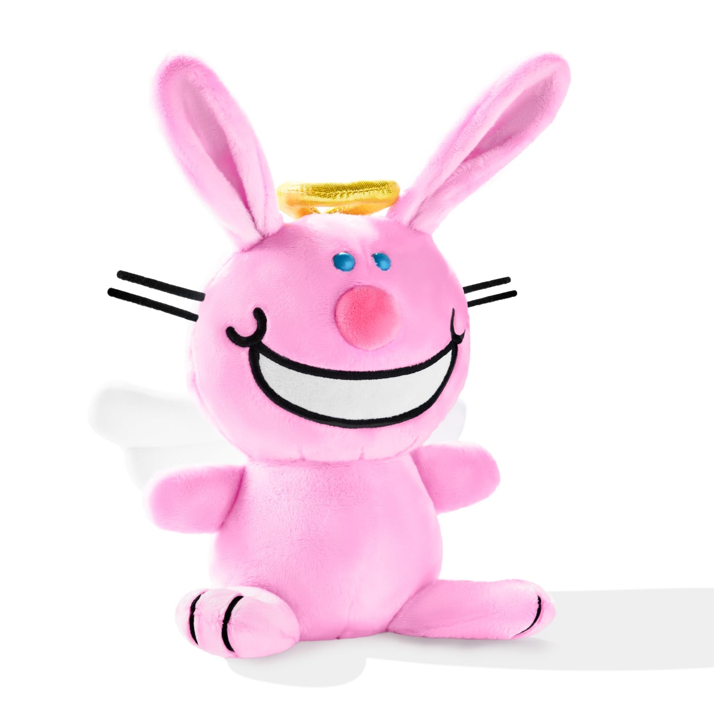 UNCUTE It's Happy Bunny Plush (Angel) – 9-Inch Poseable Ears, Collectible Plush