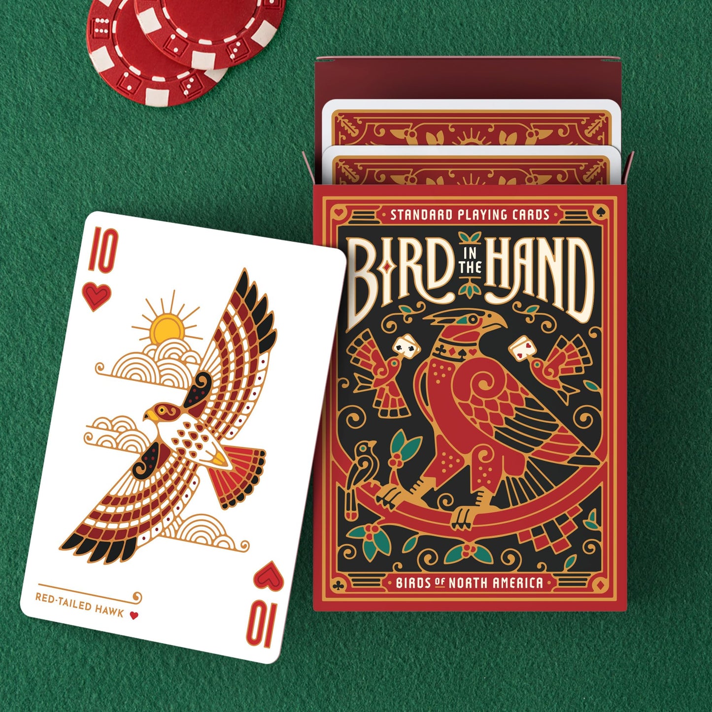 Underdog Games Bird in the Hand Playing Cards — 54 Unique Bird Art Cards