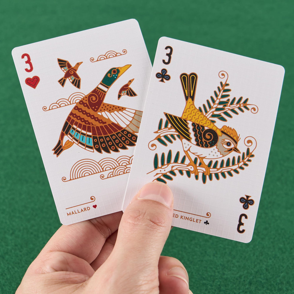 Underdog Games Bird in the Hand Playing Cards — 54 Unique Bird Art Cards